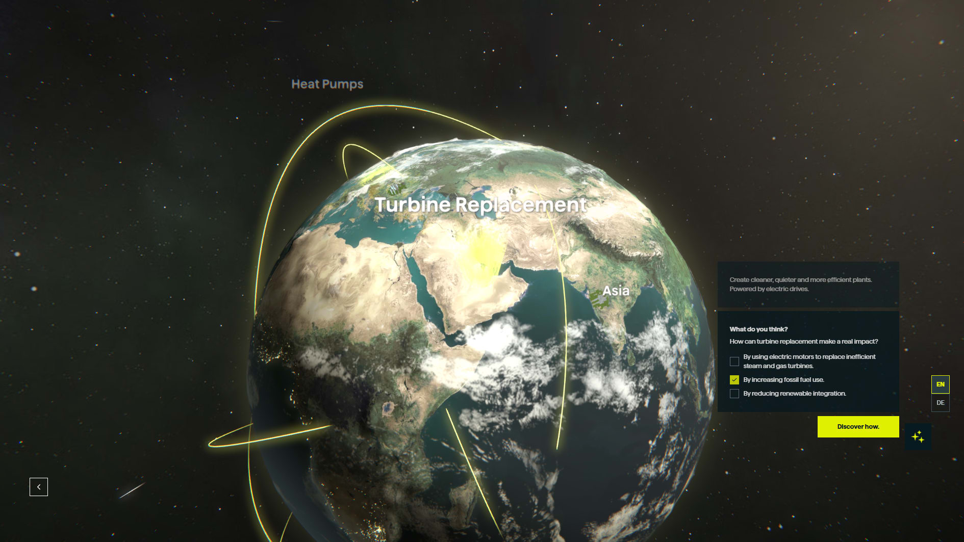 Innomotics Electrosphere globe turbine replacement