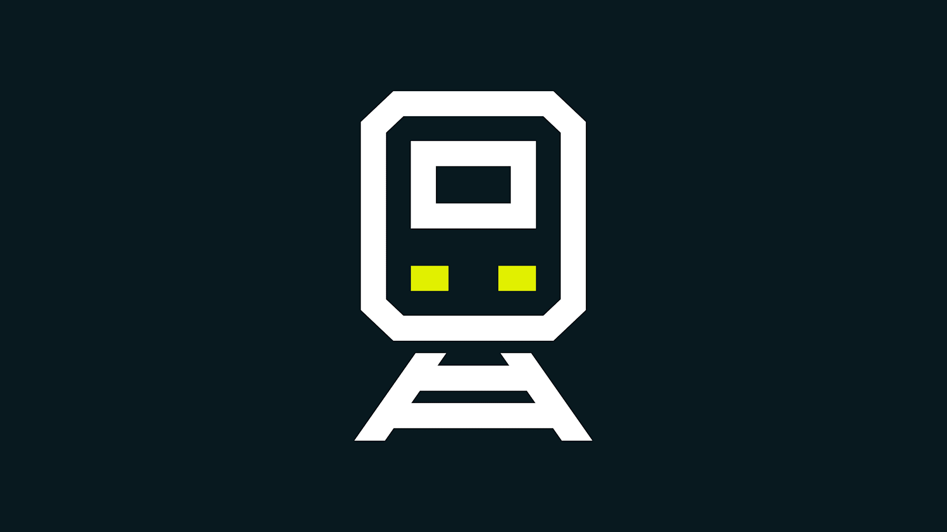 Icon showing a railway