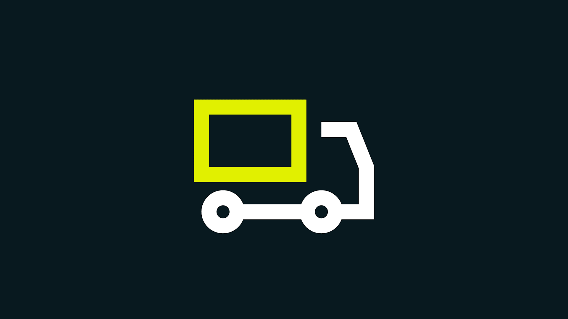 Icon showing a truck Icon showing a truck