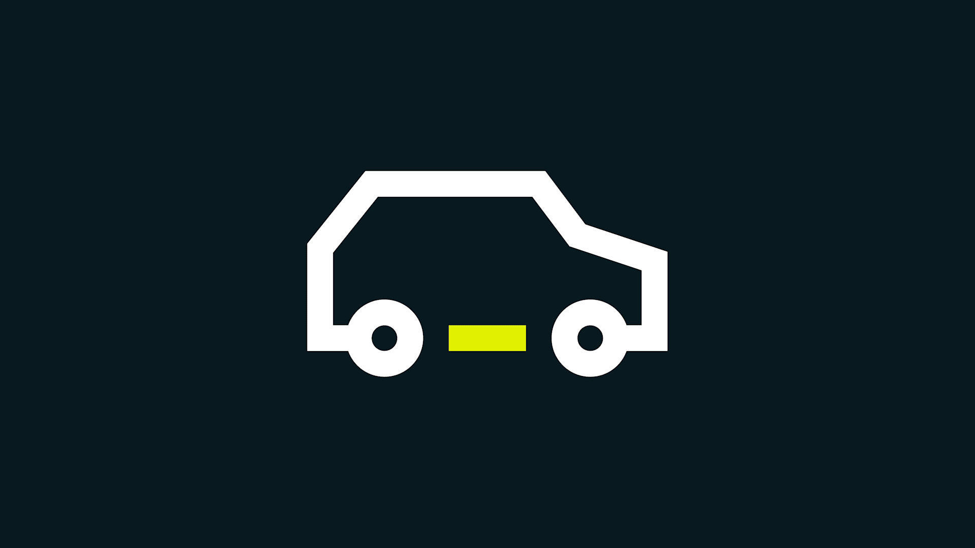 Icon showing an automotive